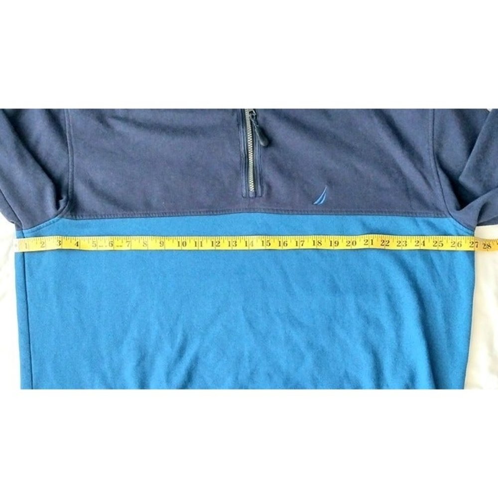 Nautica Men’s 1/4 Zip Navy Blue Pullover Sweater XXL - Picture 4 of 4